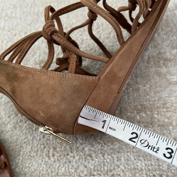 Vince Camuto Setensa Tan Open Toe Strappy Gladiator Sandals Shoes 9 - Picture 10 of 10
